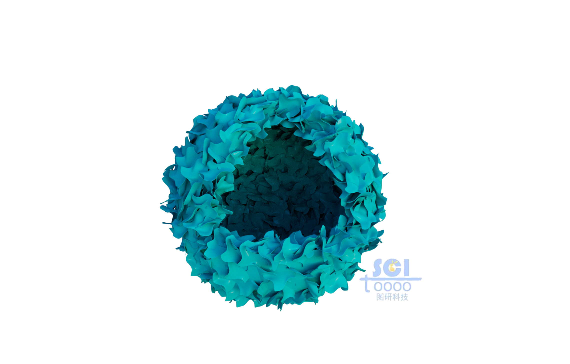 八分之一切口的納米花球