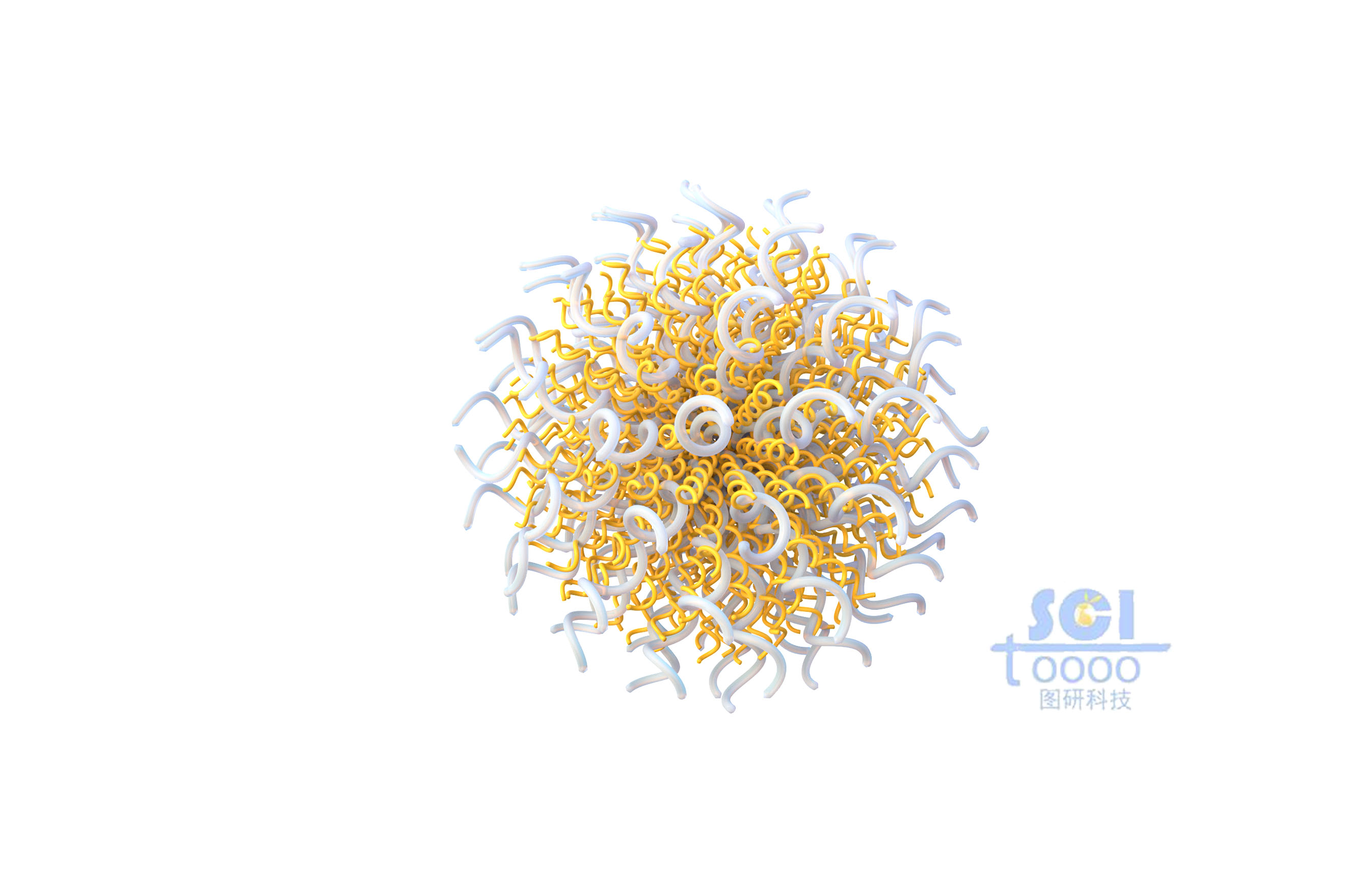 蛋白質(zhì)堆積的納米球