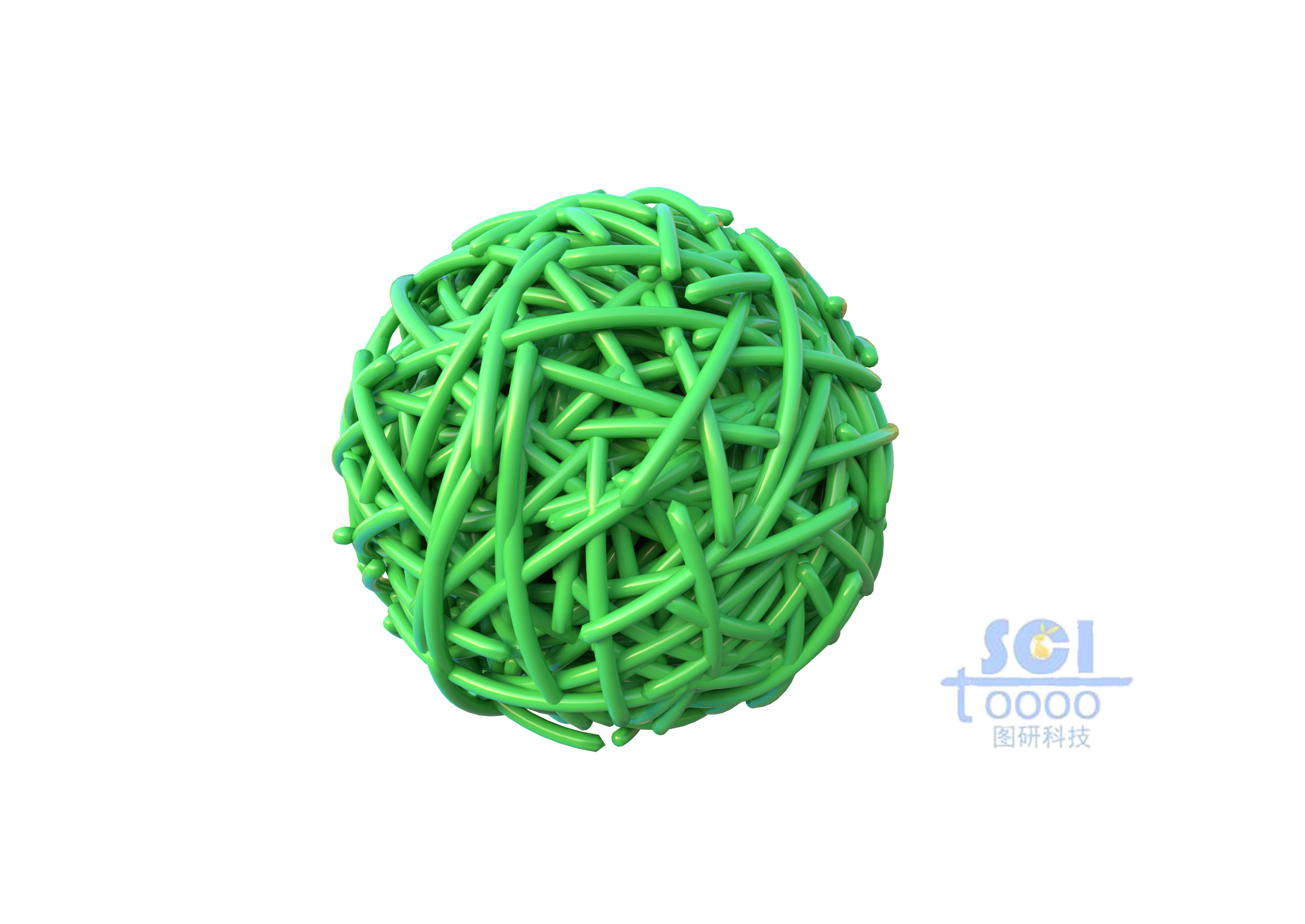 高分子鏈段交聯(lián)的實(shí)心籠狀球