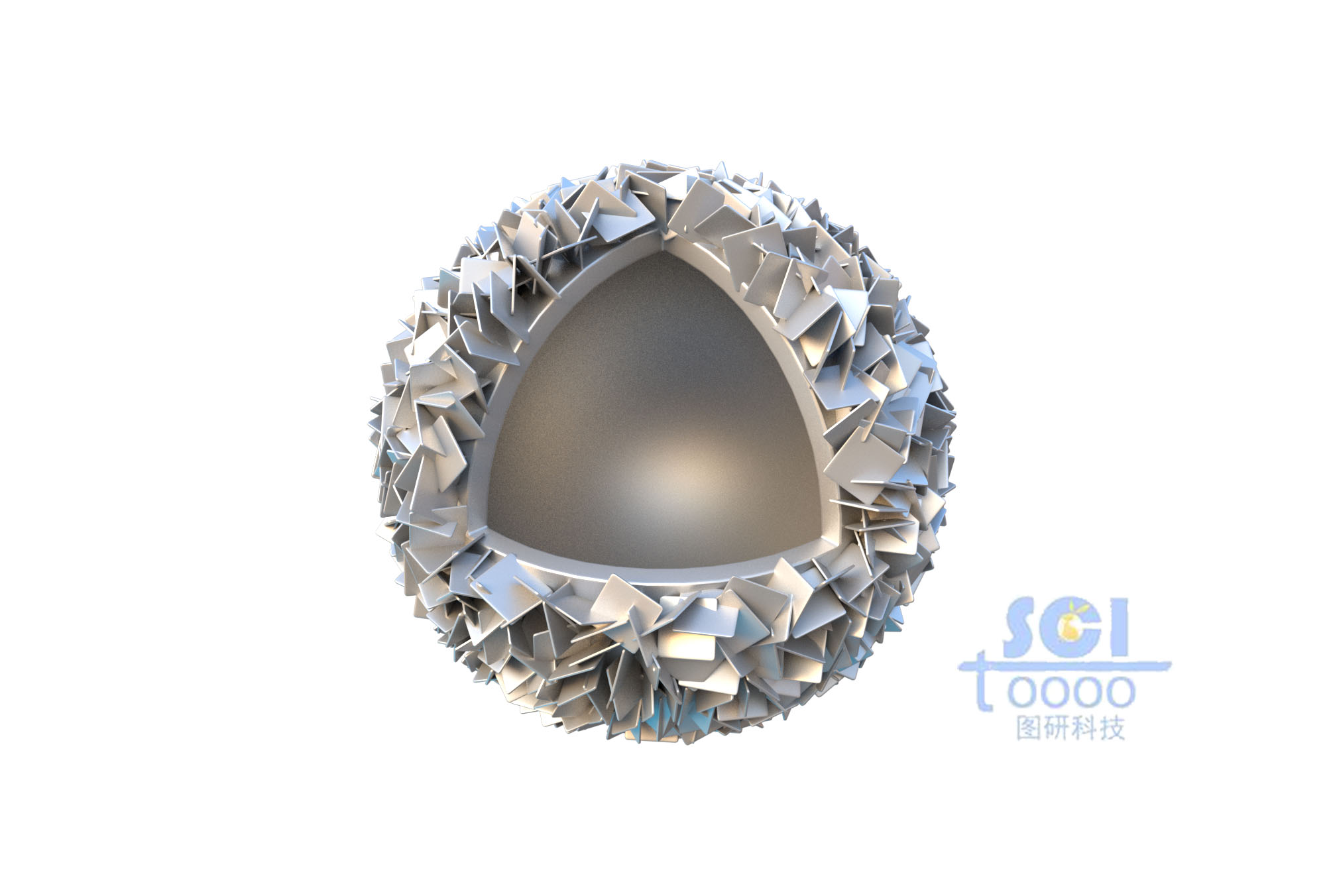 八分之一切面的納米球