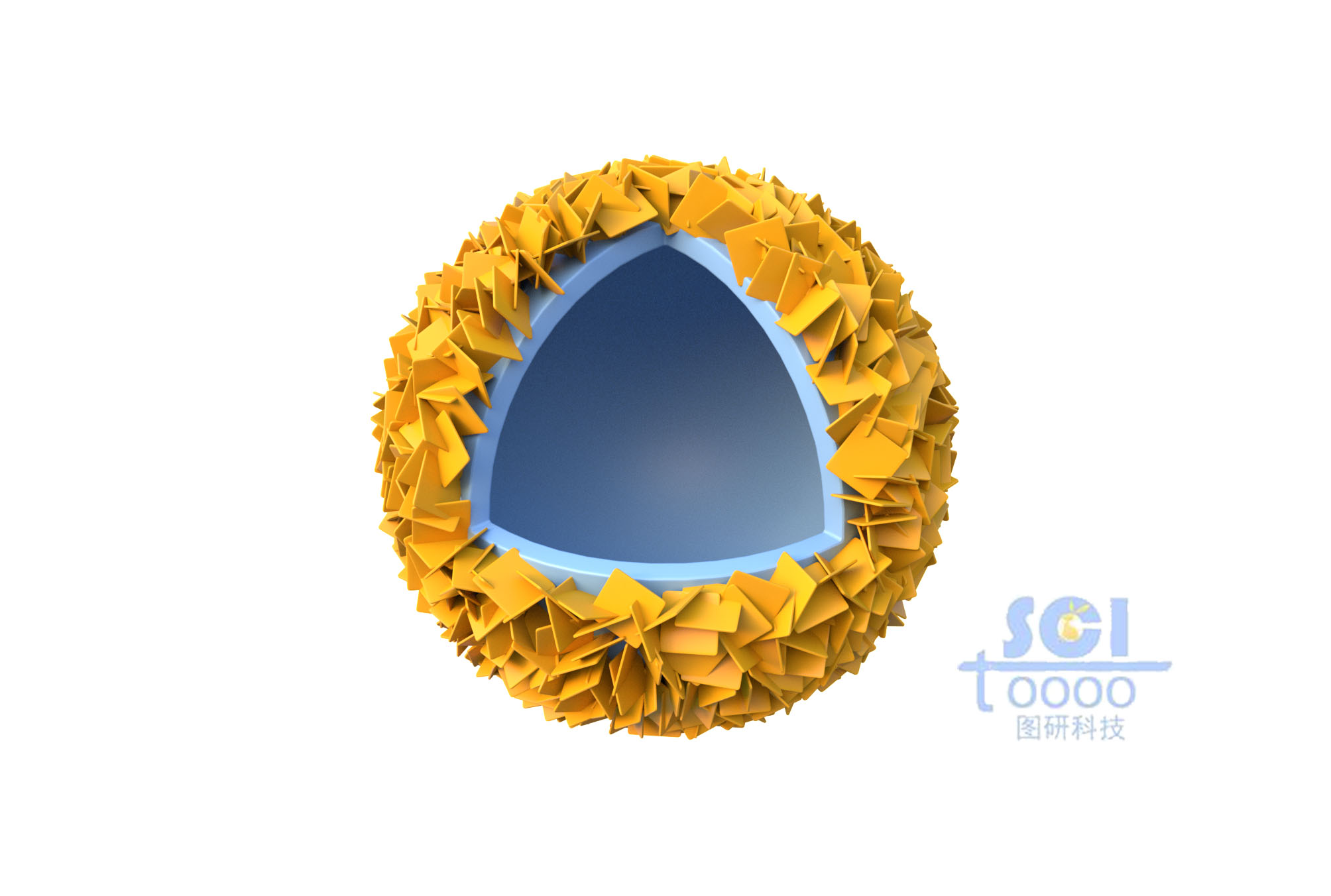 八分之一切面的納米球