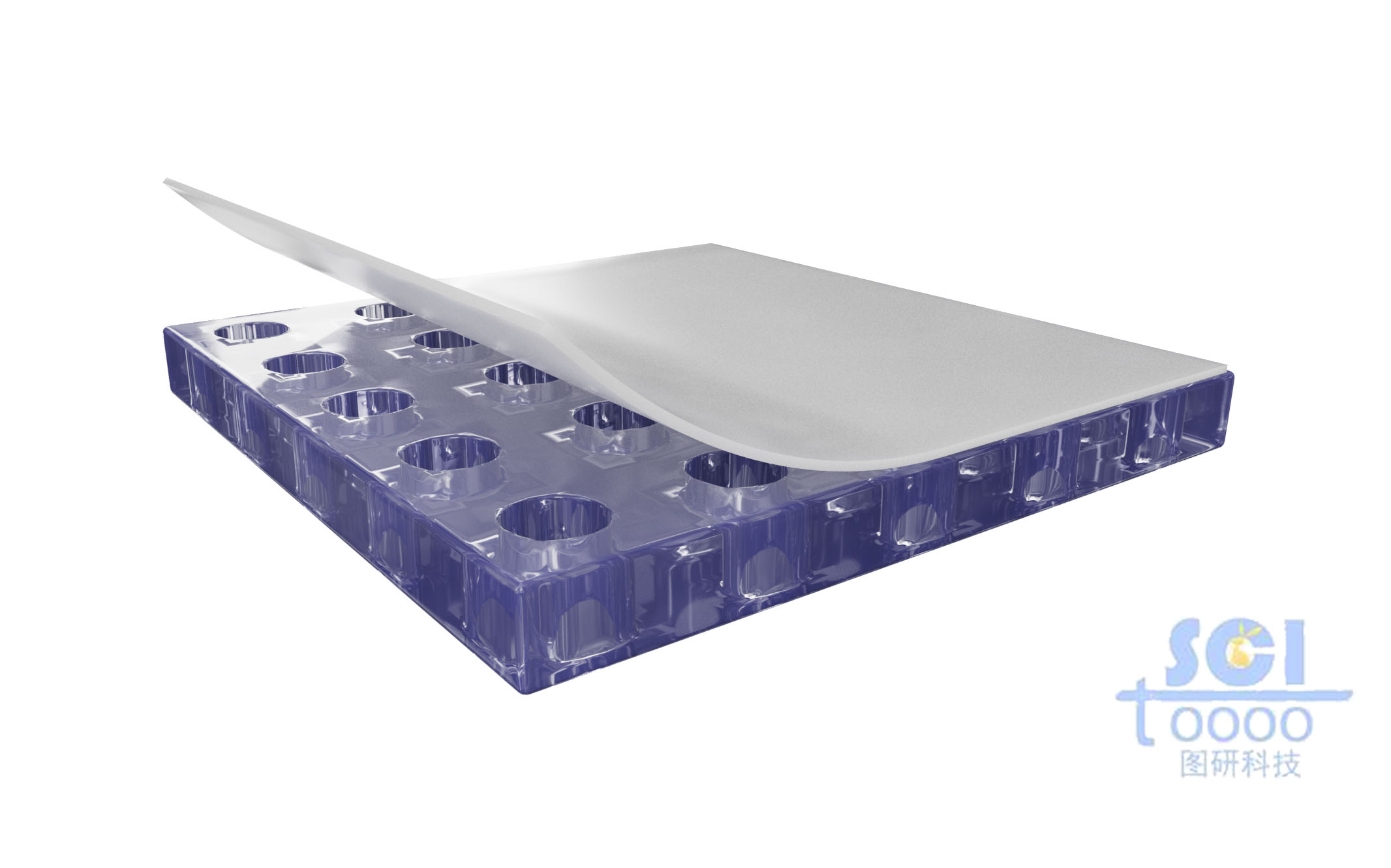 邊翹起的柔性膜