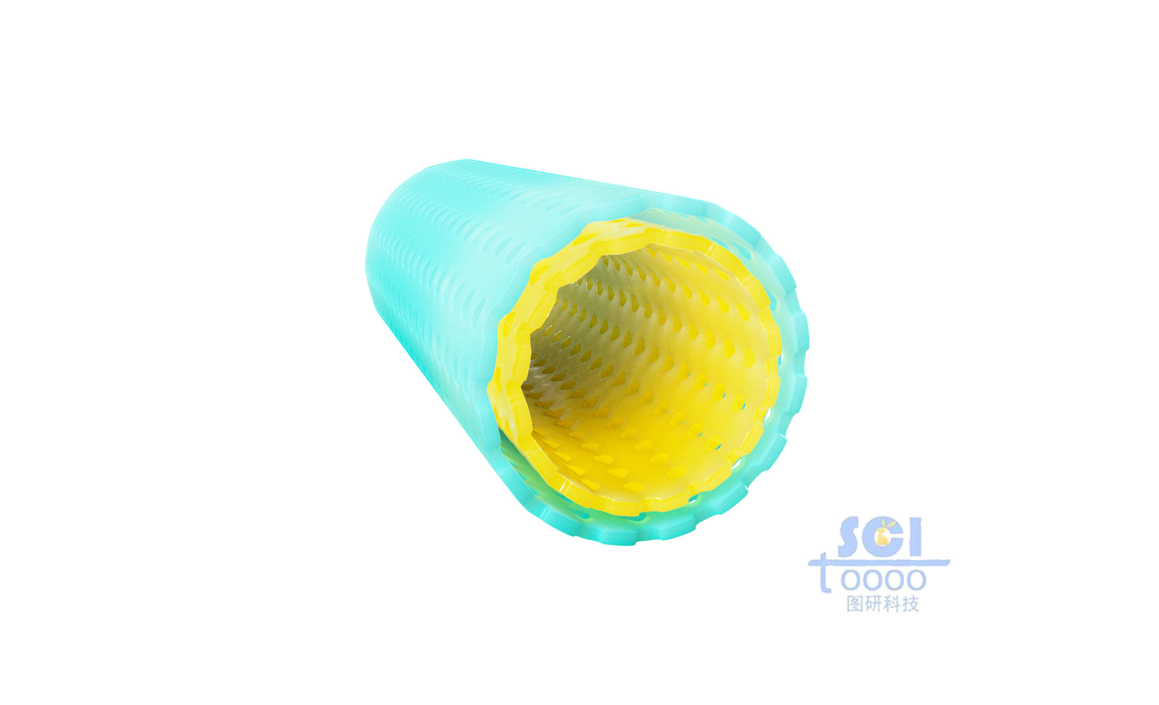 雙層嵌套的空心介孔微管柱結(jié)構(gòu)