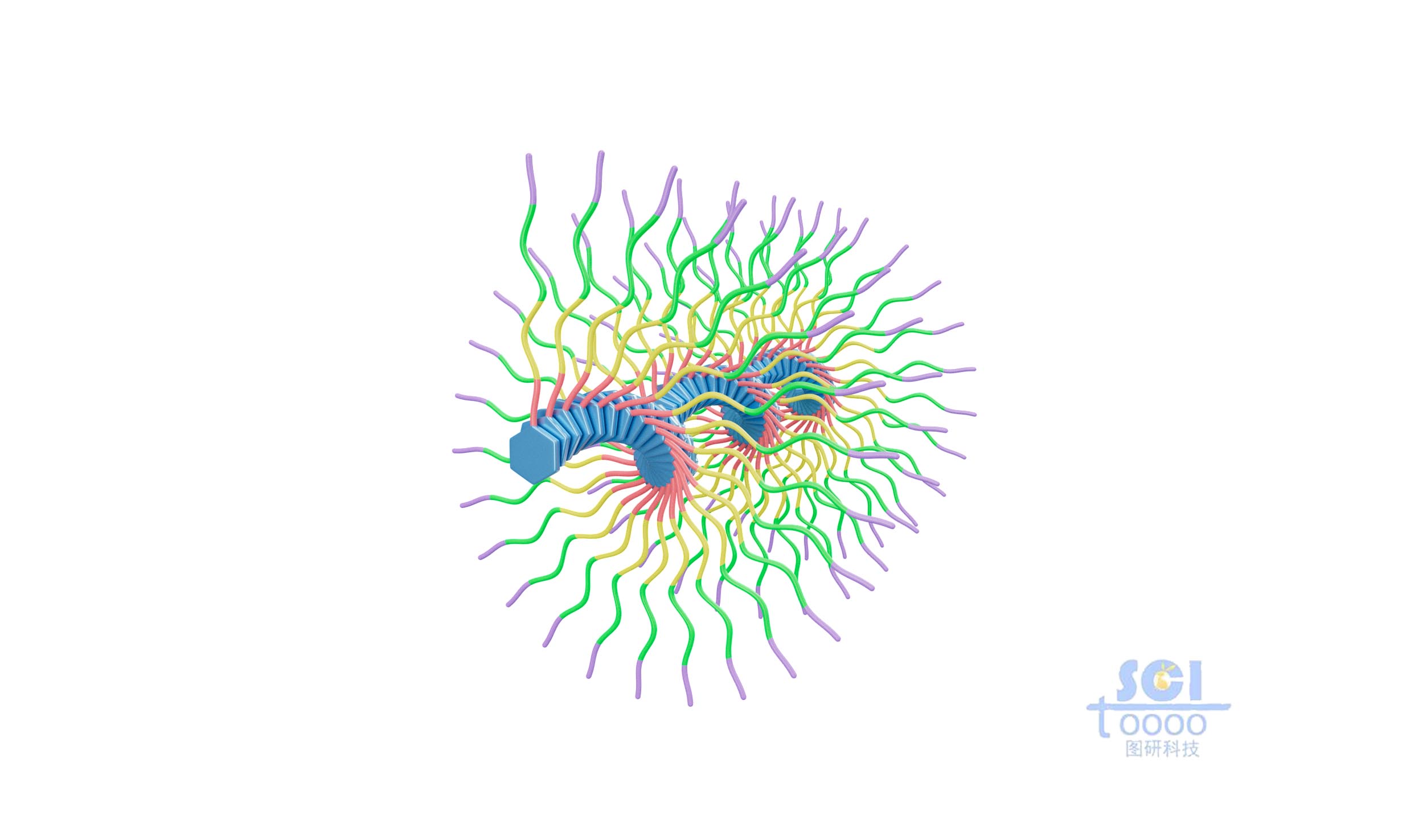 帶藥物的納米鏈