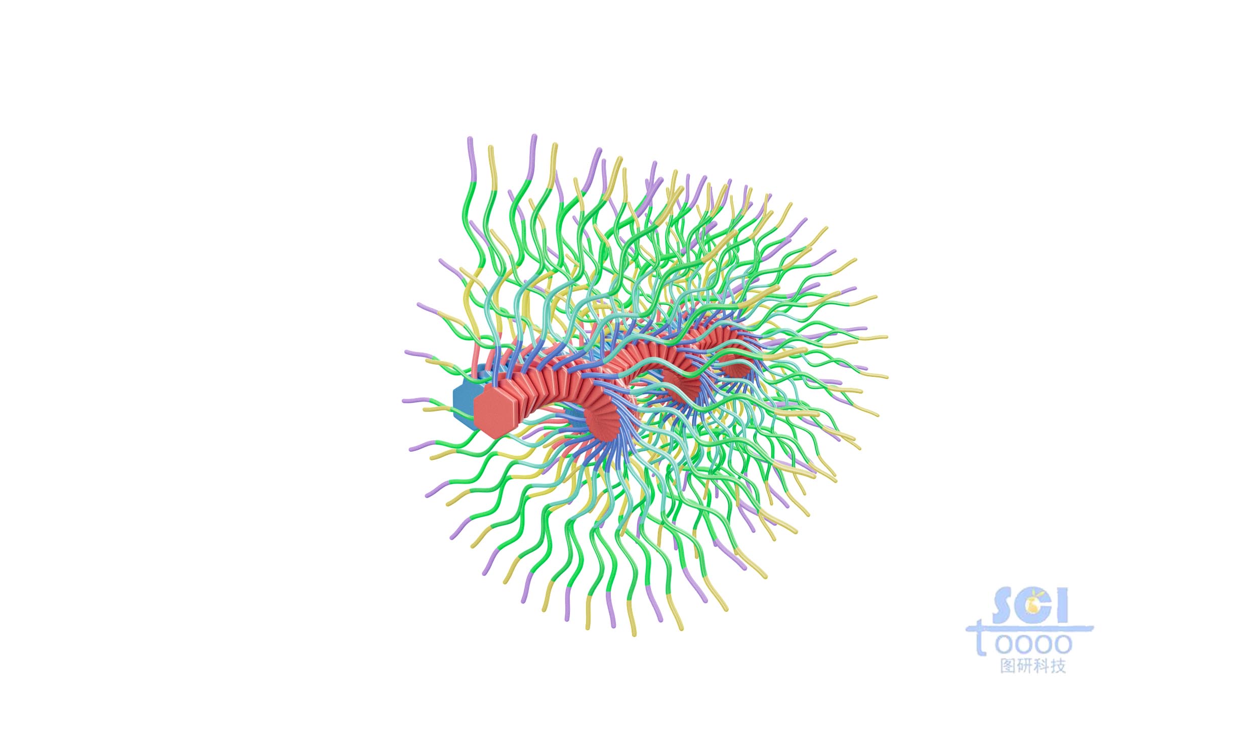 帶藥物的納米鏈