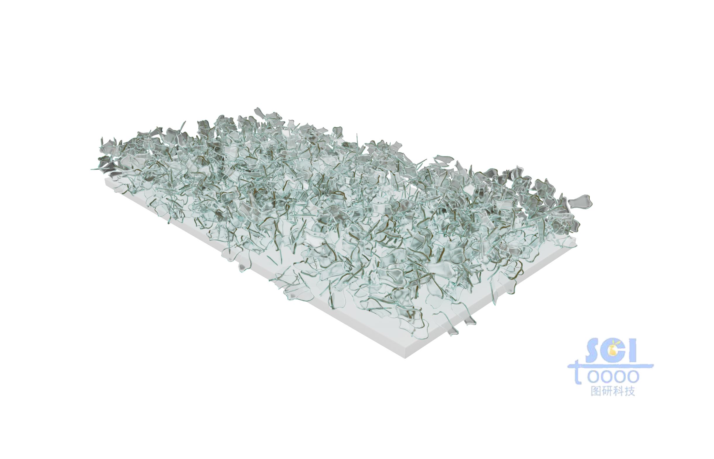 堆積生長(zhǎng)的納米片