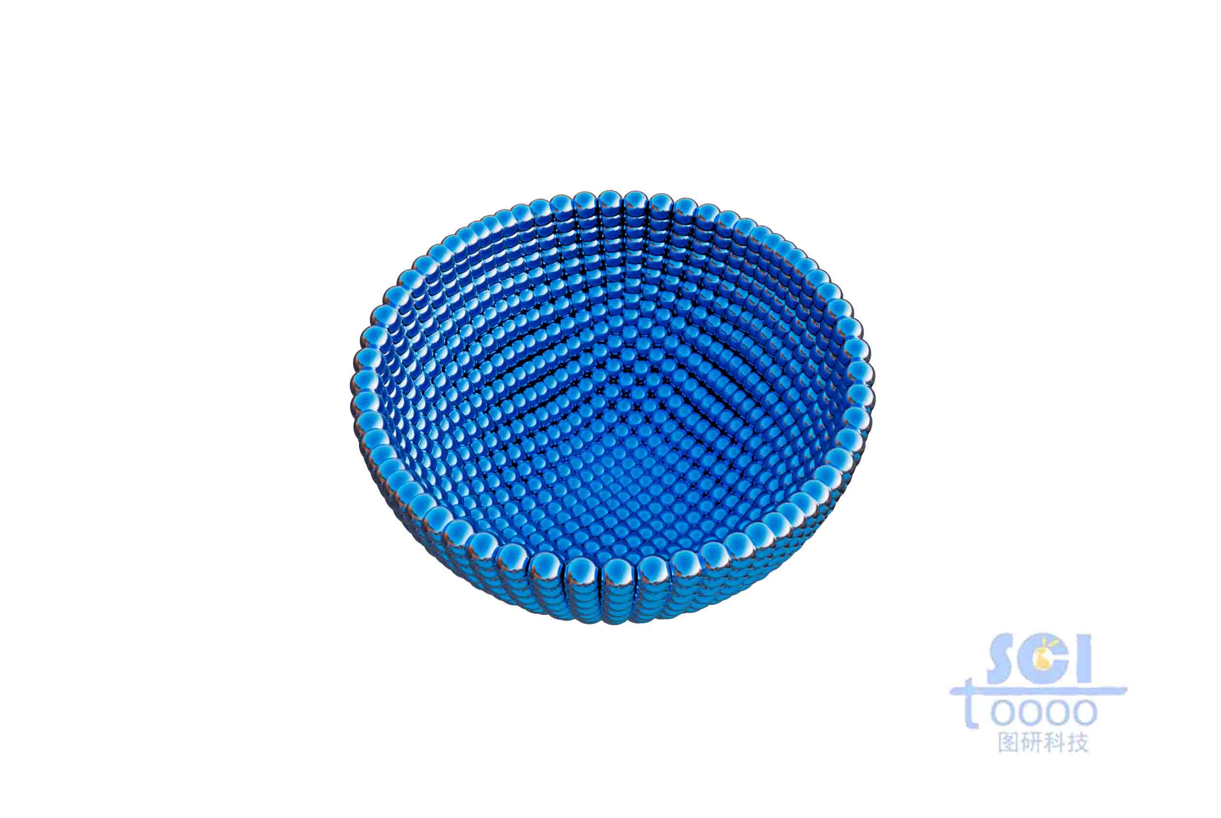 二分之一切面的納米球