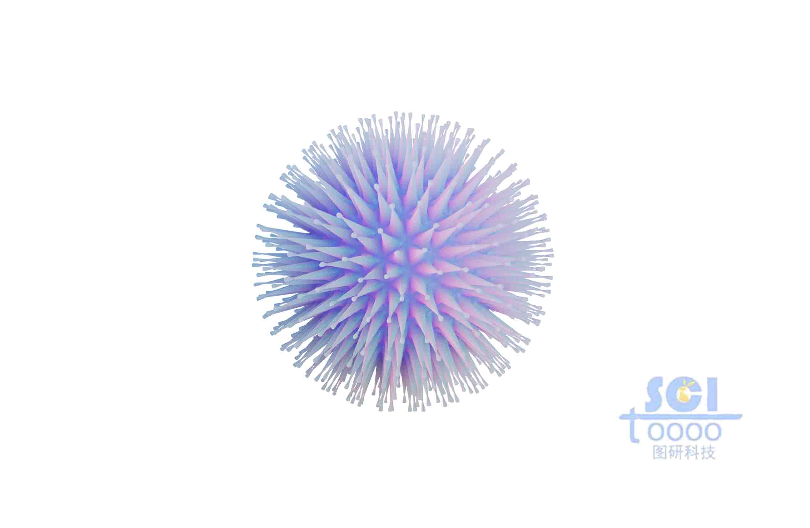 帶長觸角的病毒細(xì)胞