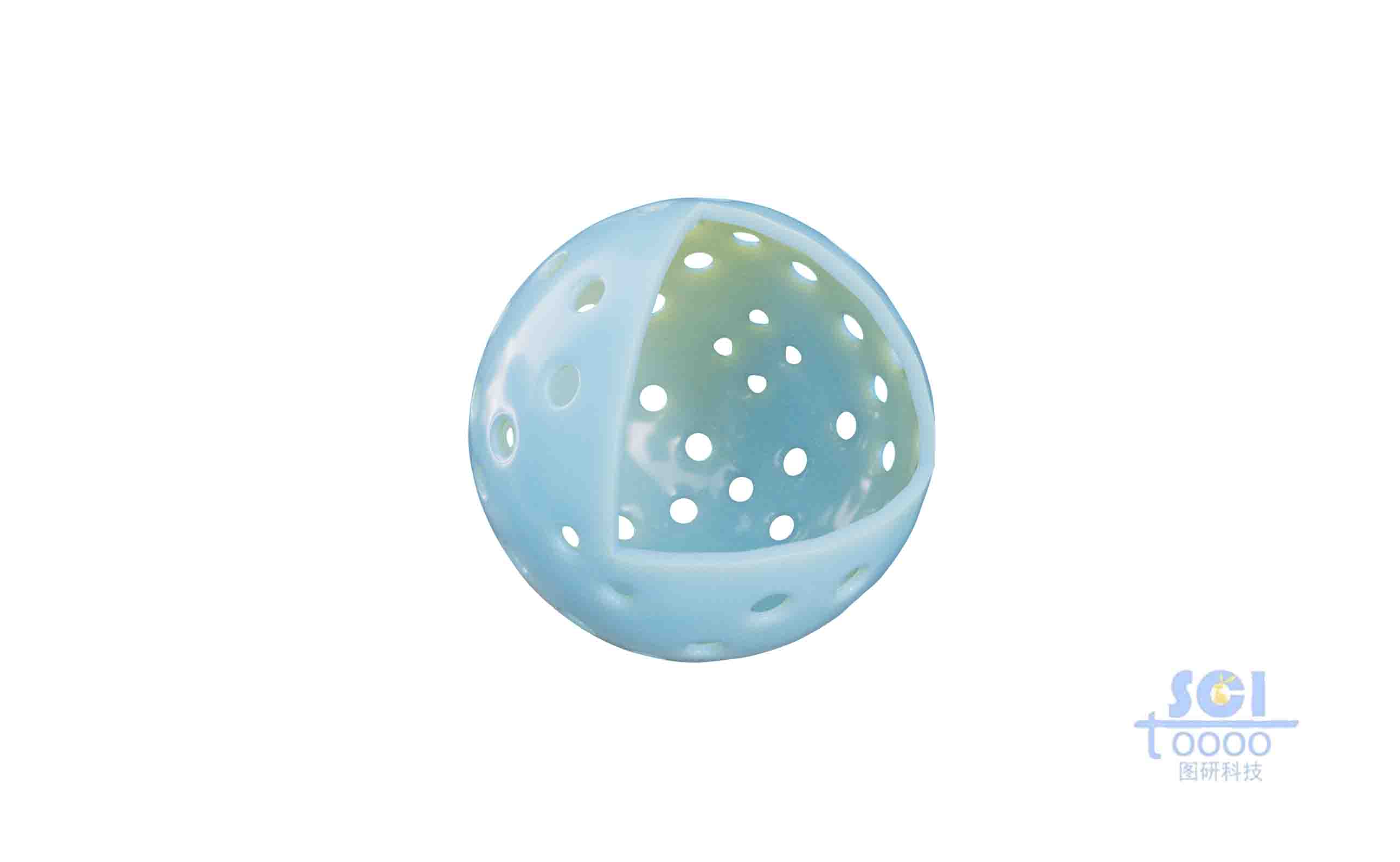 表面分布不均勻介孔的空心介孔球