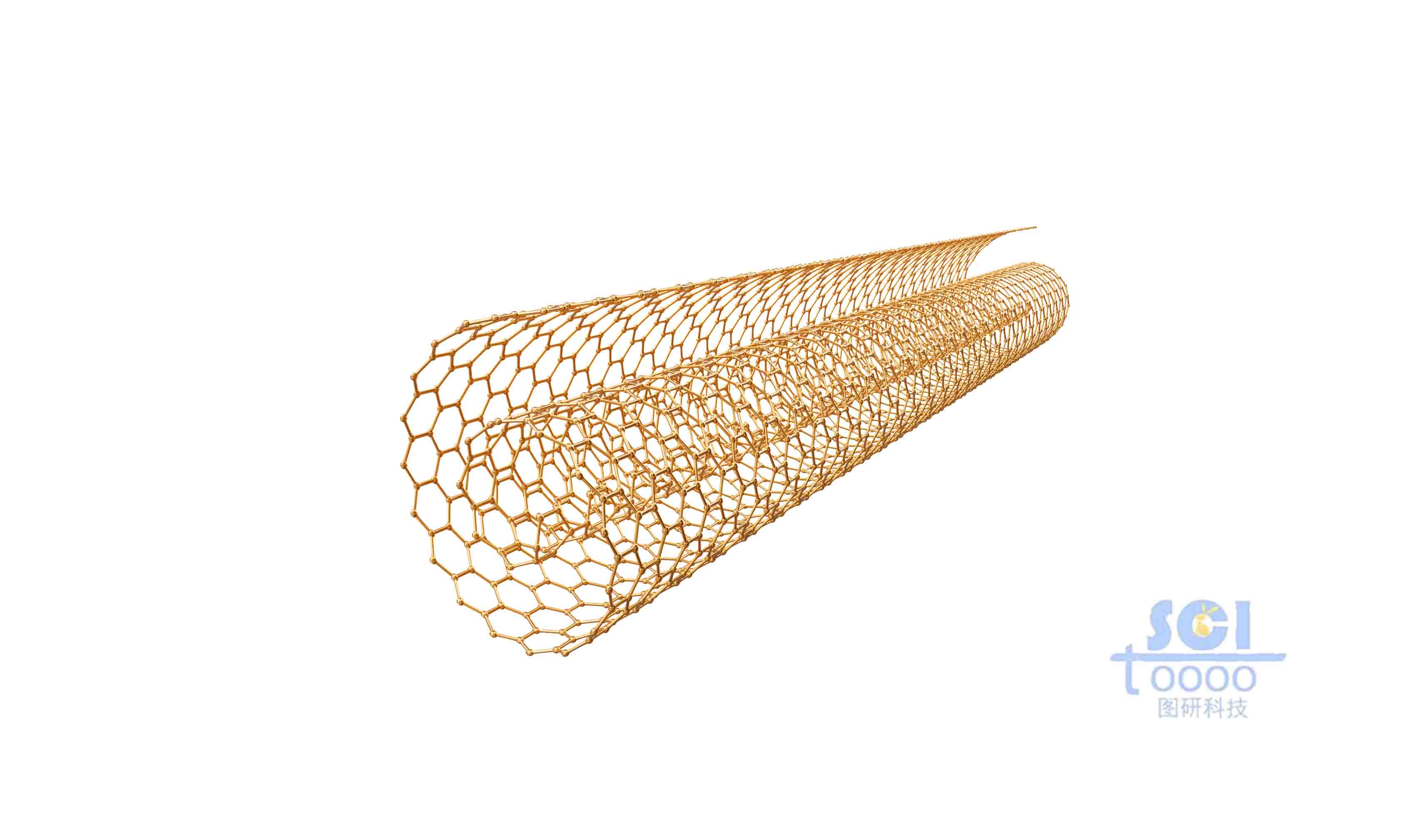 卷曲的石墨烯片