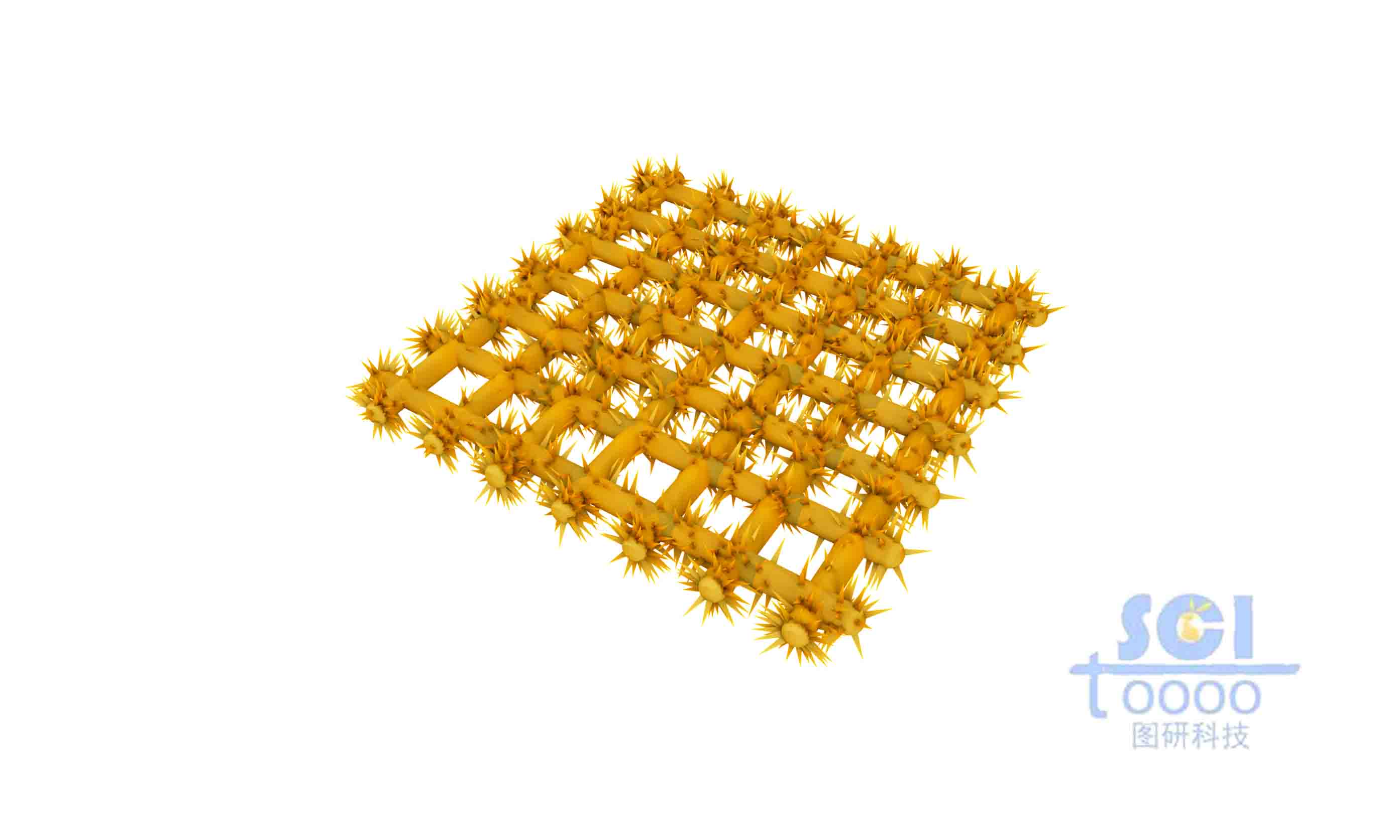 針狀凸起的荊棘狀編制網(wǎng)