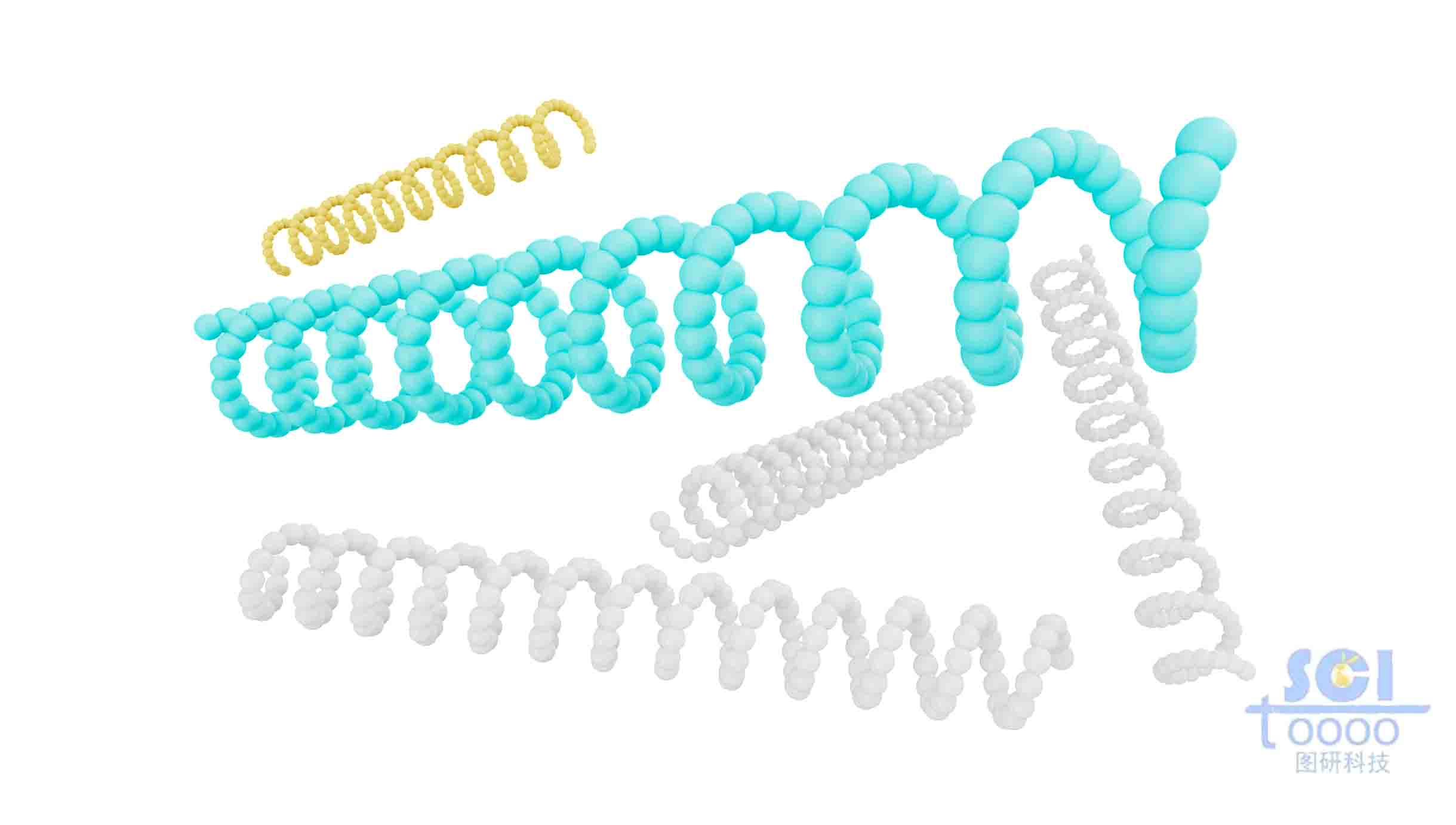小球構(gòu)成的螺旋線