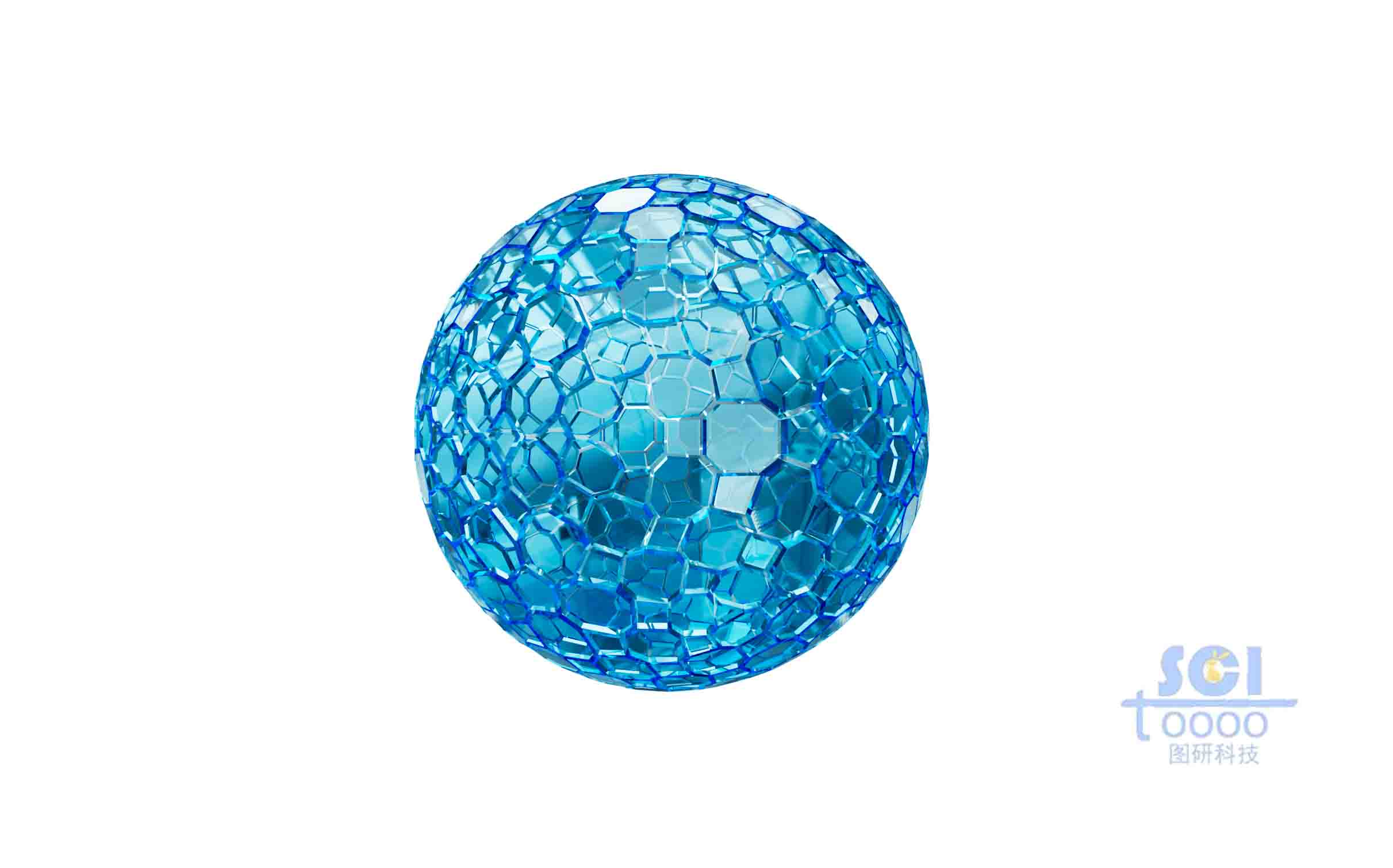 表面帶裂紋的球體