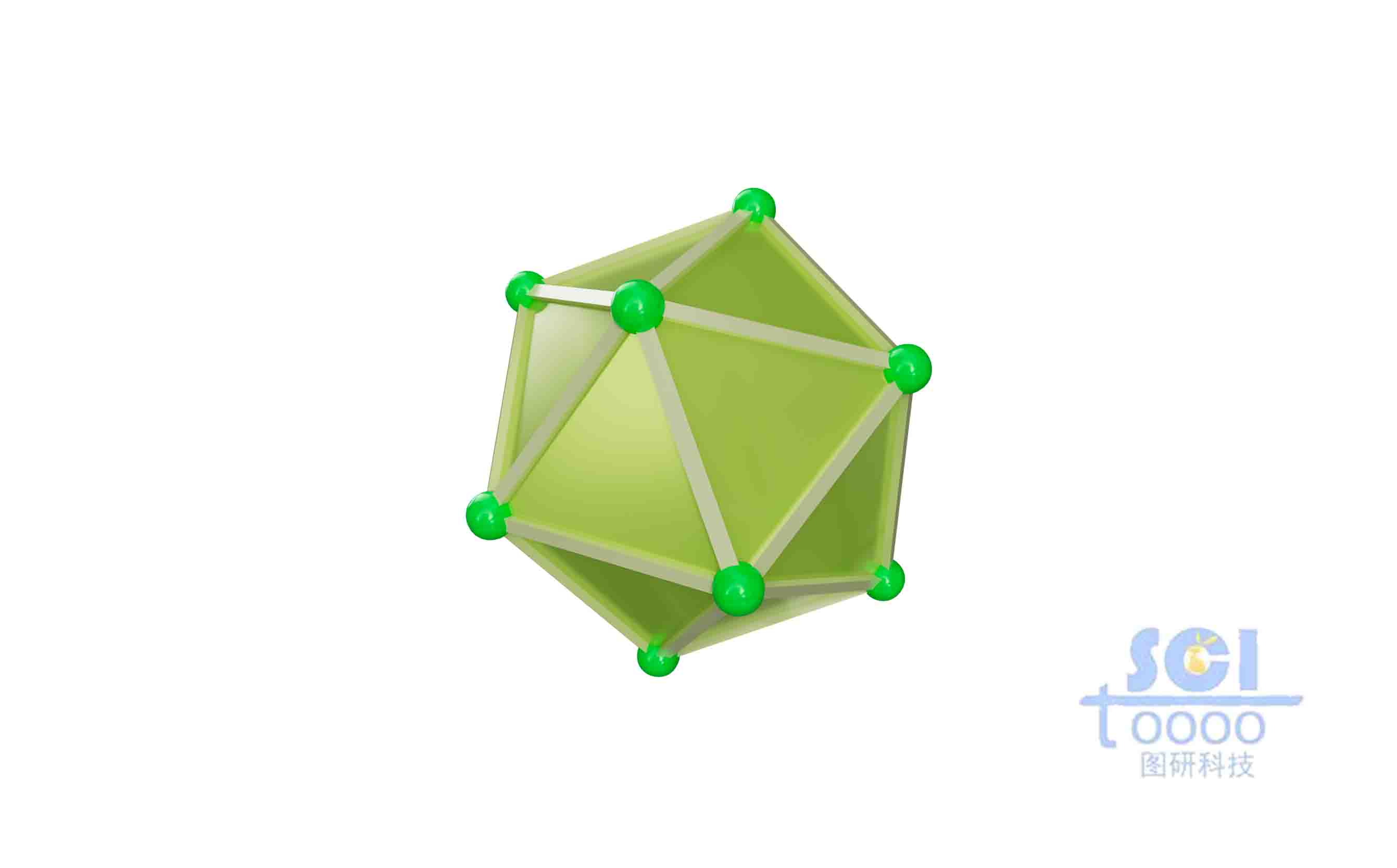 頂點帶小球的二十面體