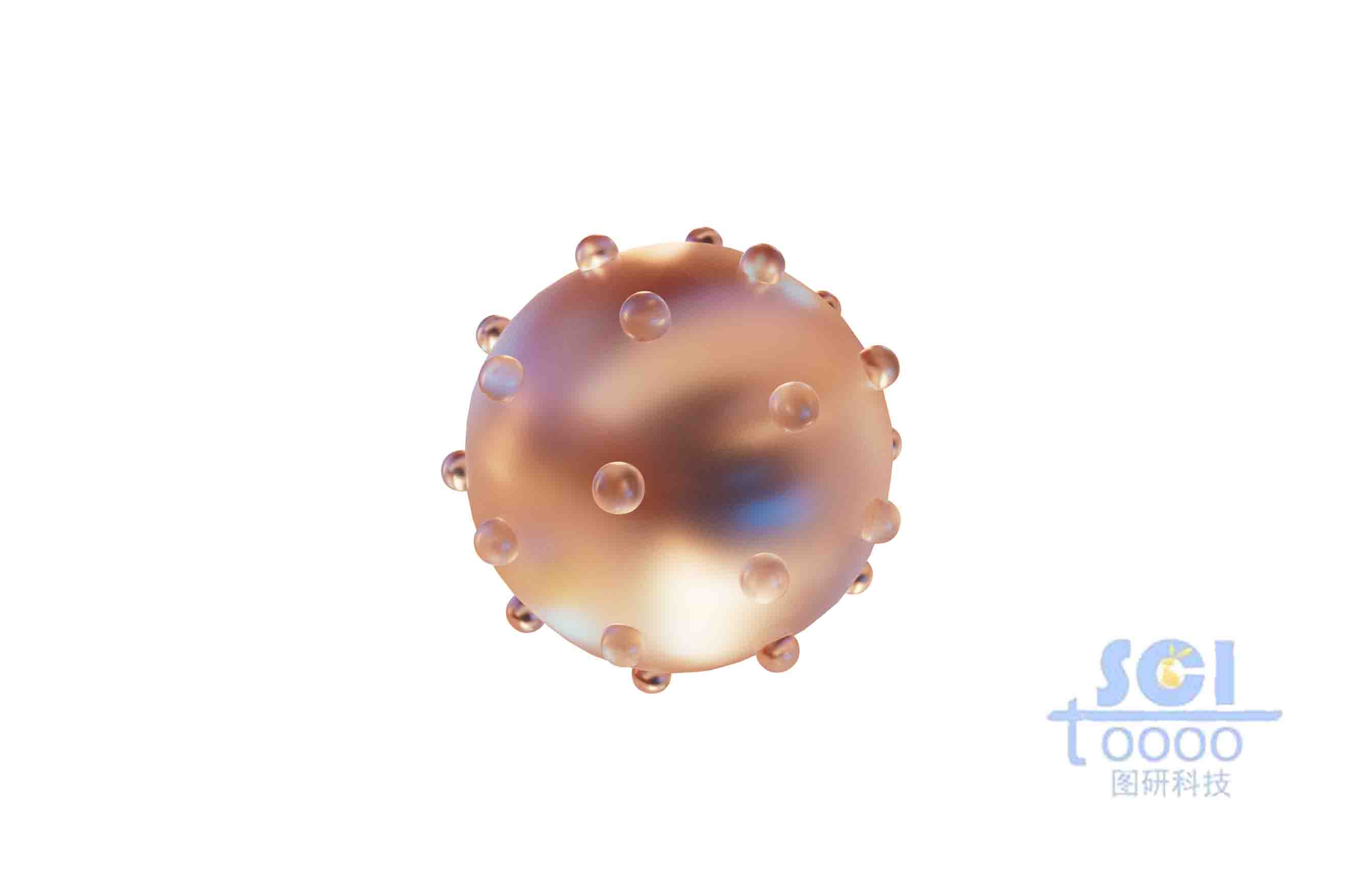 均勻分布納米顆粒的納米球