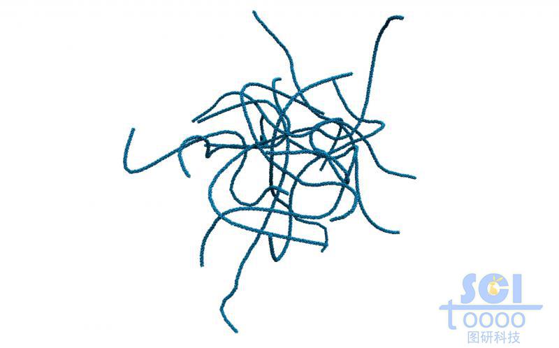 隨機(jī)無序的高分子鏈段/纖維鏈段/碳管