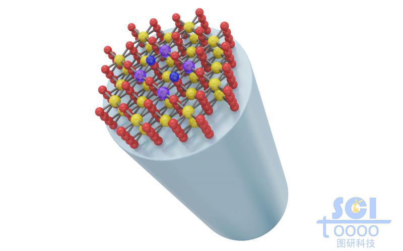 長棒裝的催化劑端口以分子結(jié)構(gòu)示意