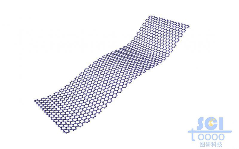 大片起伏的石墨烯結(jié)構(gòu)