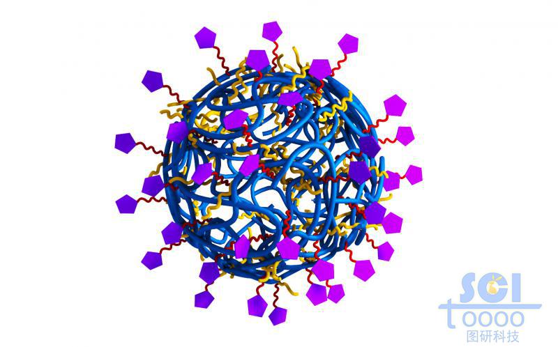 柔軟帶小分子基團(tuán)的高分子鏈段團(tuán)聚成的空心納米球