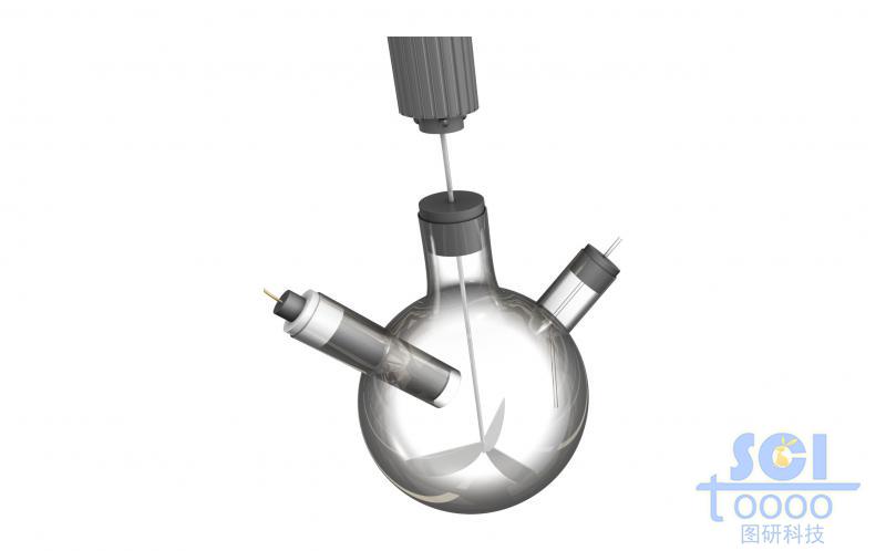 帶攪拌子的三孔圓底燒瓶