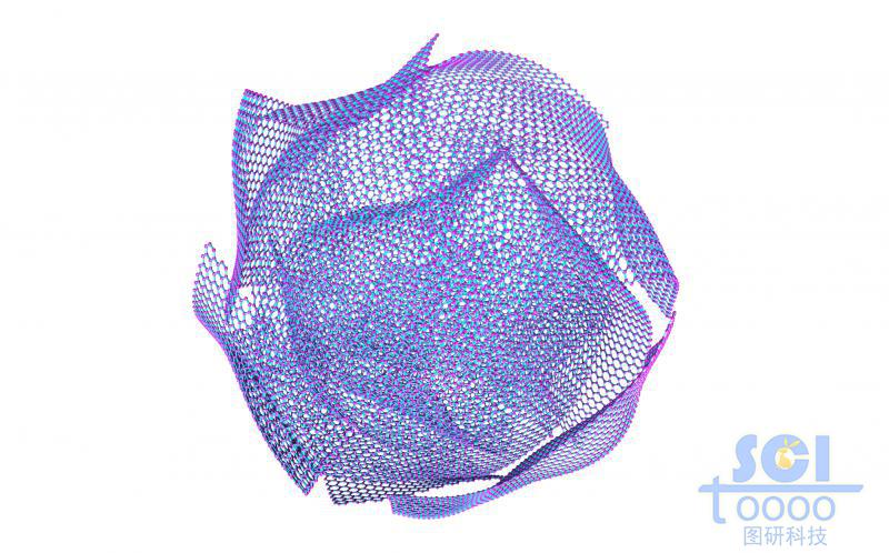 堆積成空心球團狀的Go石墨烯納米片