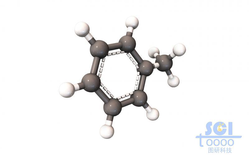 甲基苯分子模式圖