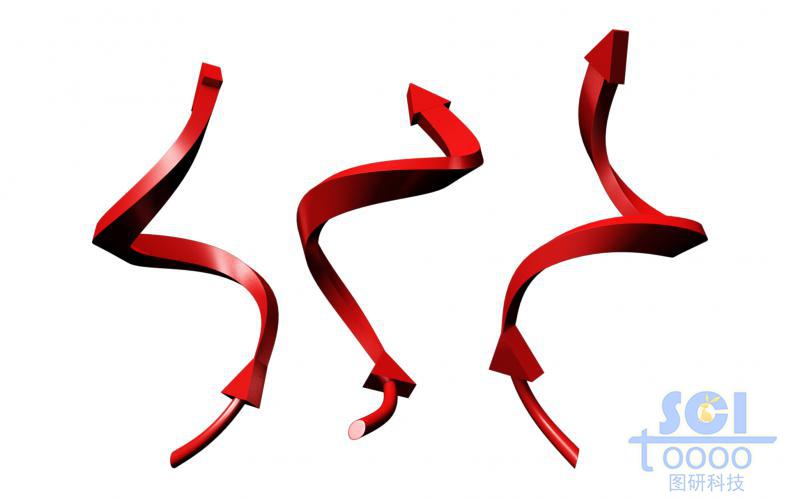 彎曲螺旋的箭頭