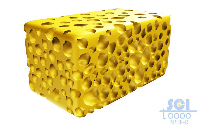 隨機多孔的泡沫結構/海綿結構