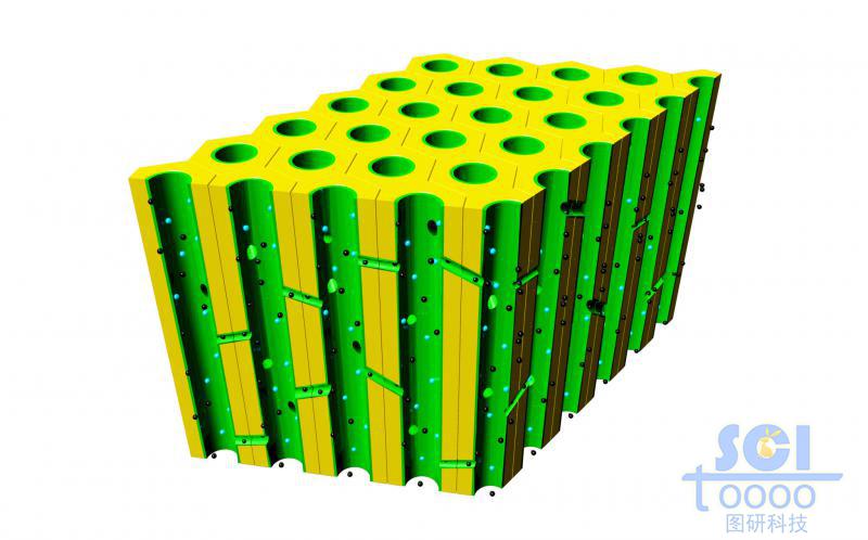 管壁帶微孔的納米孔道陣列