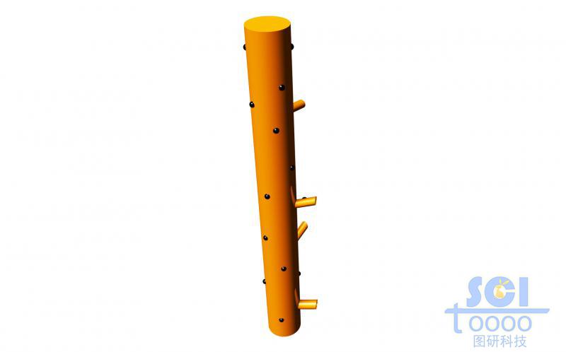 表面帶微孔和凸起的納米柱