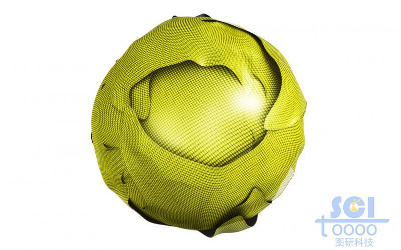 外層包裹硫化鉬/金屬化合物膜的，孔道內(nèi)帶藥物結(jié)構(gòu)的放射狀介孔球