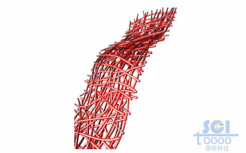 交錯的碳納米管/高分子鏈段/纖維組成的柔性多孔膜材料