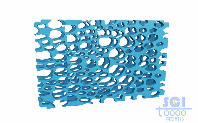 隨機(jī)多孔的泡沫結(jié)構(gòu)/海綿結(jié)構(gòu)