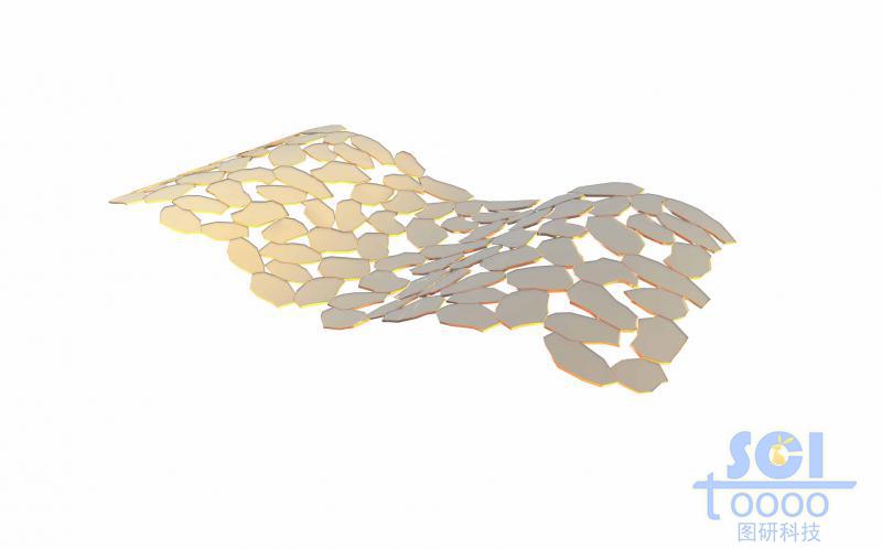 氧化鈦晶體形成的柔性/多孔網(wǎng)狀結(jié)構(gòu)