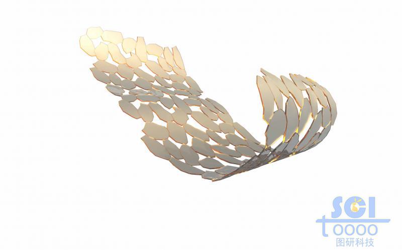 氧化鈦晶體形成的柔性/多孔網(wǎng)狀結(jié)構(gòu)