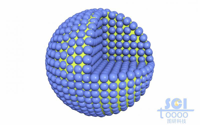 八分之一切口的內(nèi)部有小分子彌散的實(shí)心球