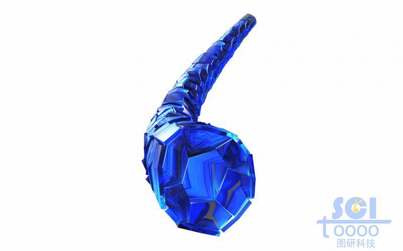 帶透視的晶體結(jié)構(gòu)模式圖