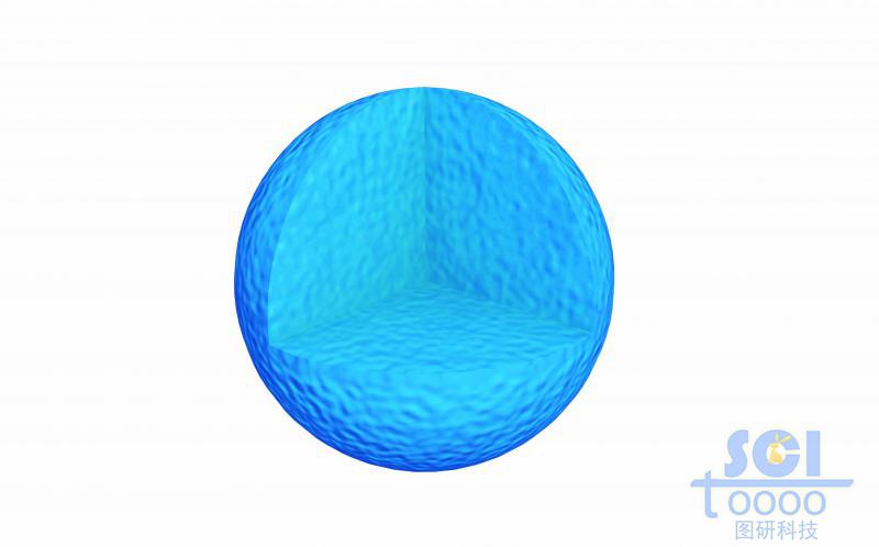 八分之一切口的表面帶紋理的實(shí)心納米球/微球