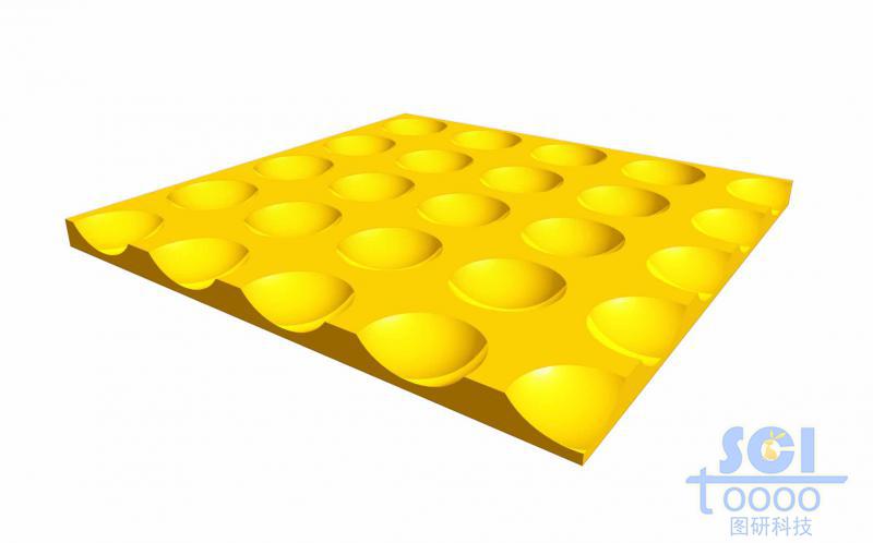 表面均勻凹陷的基底板