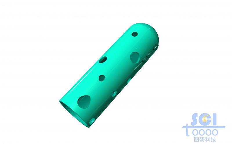 頂端封閉的多孔納米棒