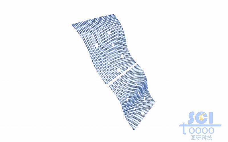 帶缺陷的柔性石墨烯片