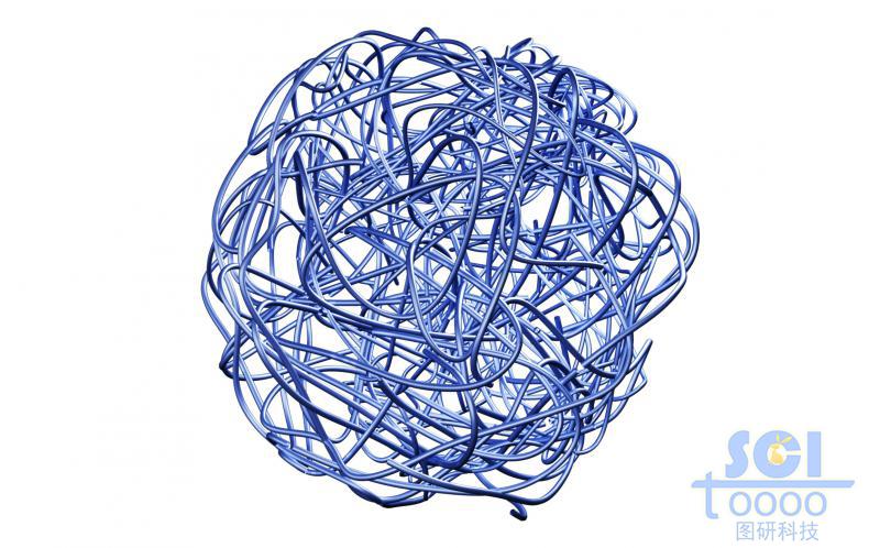 高分子鏈段交聯(lián)纏繞形成的籠狀結(jié)構(gòu)