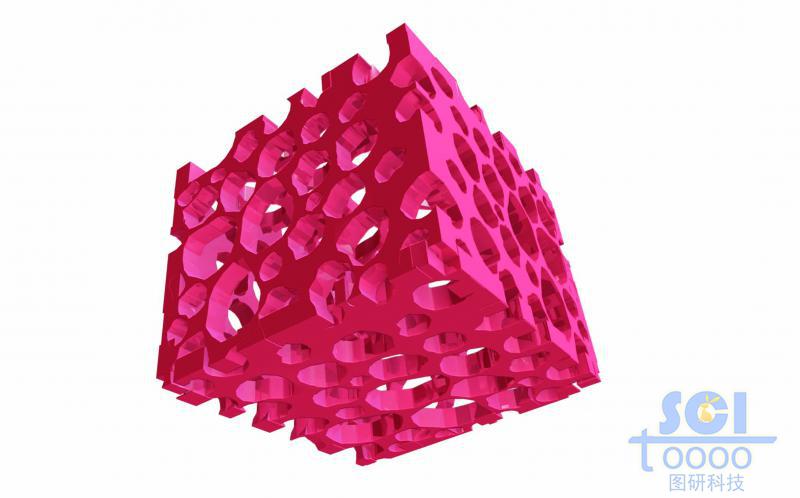 表層隨機(jī)多孔內(nèi)部空心的泡沫結(jié)構(gòu)