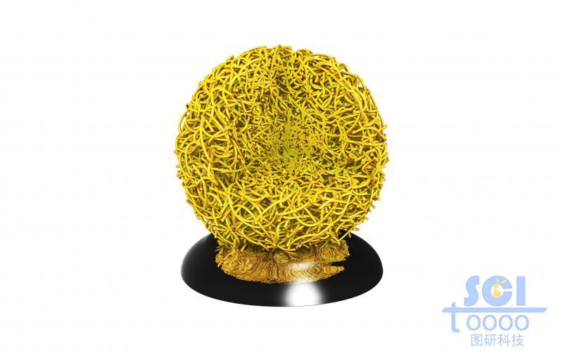 逆向吸附液體的碳納米管/高分子鏈段纏繞的多孔球