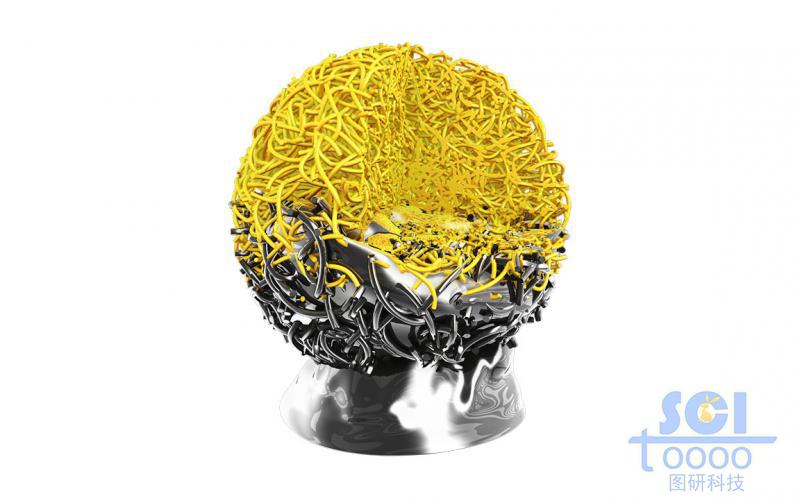 逆向吸附液體的碳納米管/高分子鏈段纏繞的多孔球