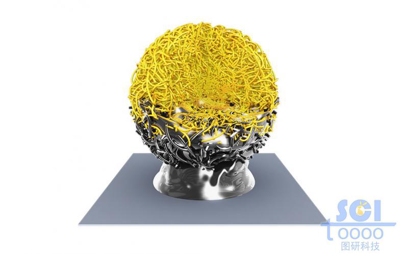 逆向吸附液體的碳納米管/高分子鏈段纏繞的多孔球