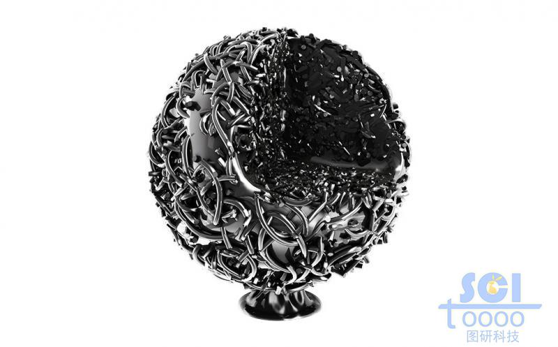 逆向吸附液體的碳納米管/高分子鏈段纏繞的多孔球