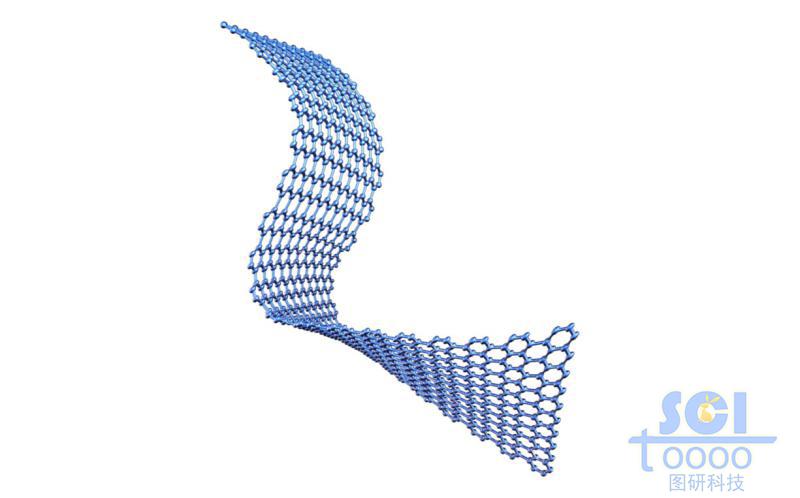 大片起伏的石墨烯結(jié)構(gòu)
