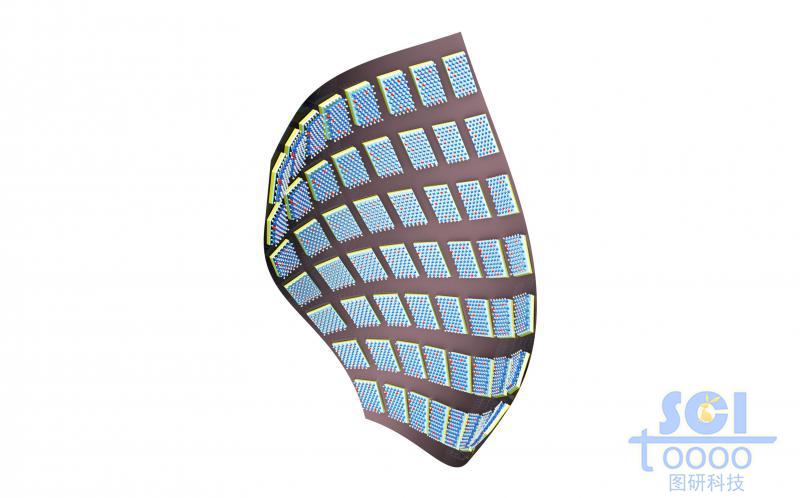 二硫化鉬MoS2陣列形成的柔性電極