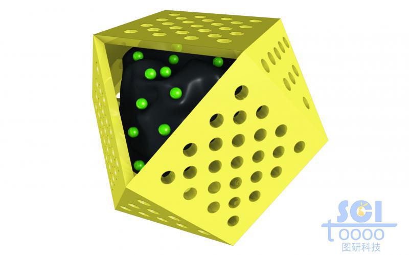 空心介孔納米藥物內(nèi)核中帶鑲嵌小分子/藥物結(jié)構(gòu)的碳結(jié)構(gòu)